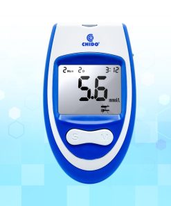 Máy đo đường huyết CHIDO tặng hộp 50 que thử + gói 50 kim lấy máu - Bảo hành 5 năm chính hãng